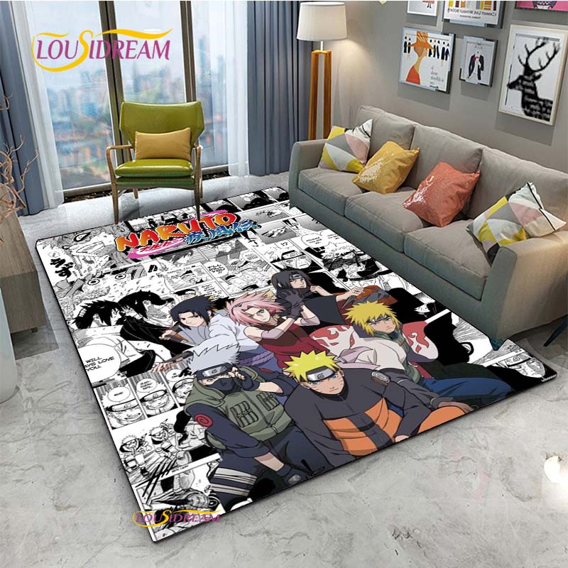 

Naruto Cartoon Anime Carpet for Living Room Bedroom Cute Rugs Kitchen Table Door Kids Un-slip Floor Mats Alfombra Birthday gift 40x60cm