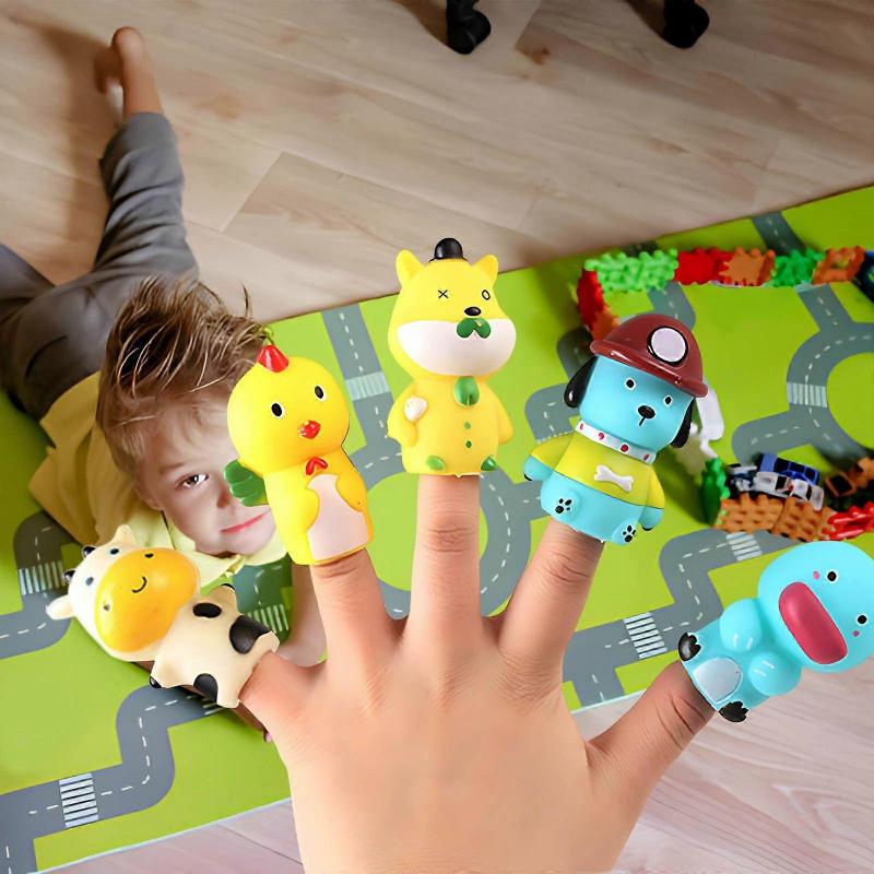 5 Pcs Finger Puppets Kids Toys Party Gift Bag Filler Toy Playsets