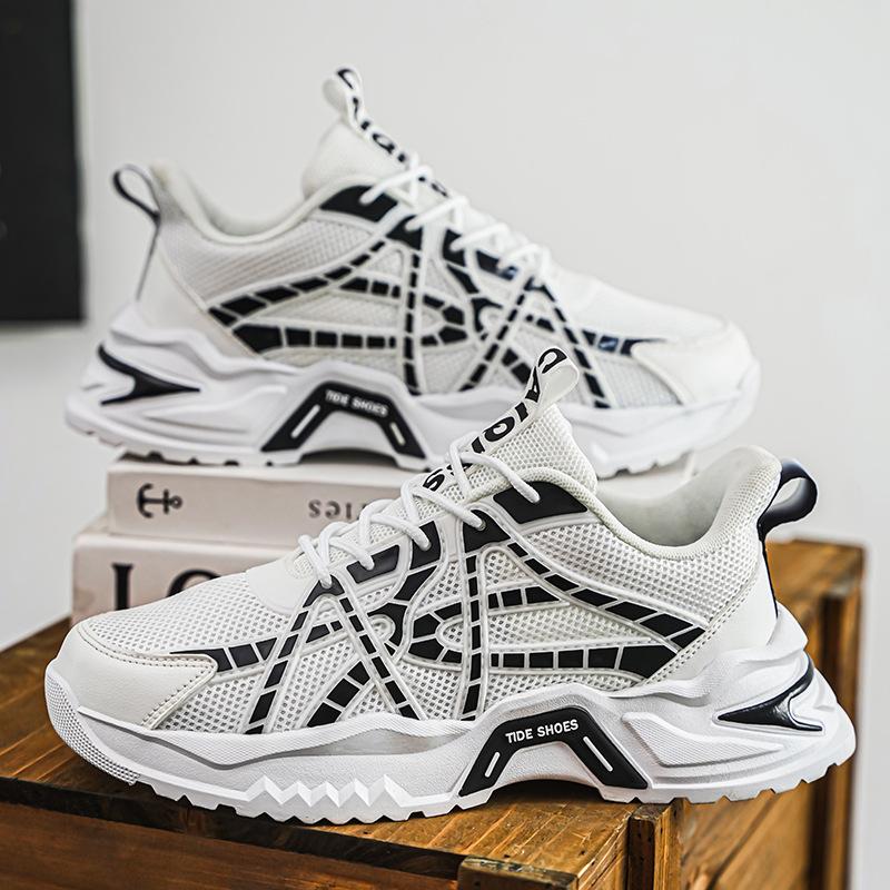 Autumn men's shoes new breathable mesh platform outdoor sports shoes youth versatile casual running shoes
