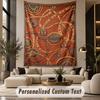 Decorative Artwork (41) Theme Custom Tapestry Personalized Custom Name Text Wall Hanging Tapestry Home Decor Background Cloth