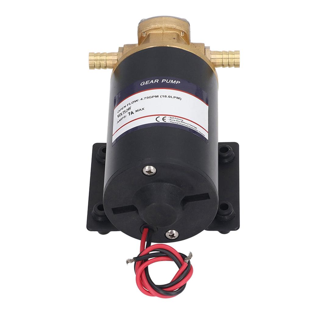 Selbstansaugende Zahnradpumpe Messingventil Gummifuß 4,75 GPM 18 LPM Elektrische Flügelzellenpumpe