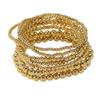 European/American Style Waterproof, Wear-Resistant Women's Beaded Elastic Bracelet - Fashionable, Stackable, and Simple Design