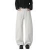 Silhouette Scimitar Casual Pants for Men Loose Drape Simple Sickle Pants