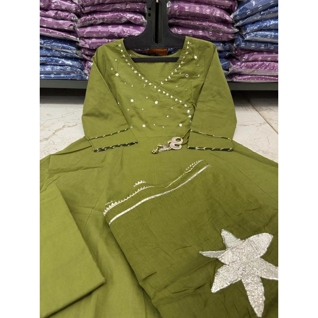 Bollywood Pakistani Anarkali Kurti Pant Dupatta Set Indian Women's Top Kurta Set