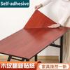 Adhesive Wallpaper Roll with 10 Meters Waterproof Wood Grain Sticker Wardrobe Cabinet Desktop Door Furniture Renovation Stickers