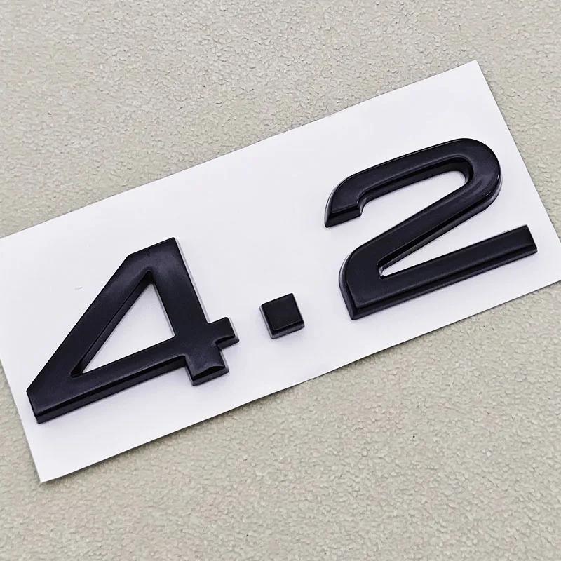 2026 Hot 3D ABS Car Logo 1.9 2.0 2.8 3.0 4.2 TDI 3.6 Sticker Trunk Emblem Rear Badge For Audi A3 A4 A5 A6 A7 A8 Q3 Q5 Q7 Q8 Accessroies