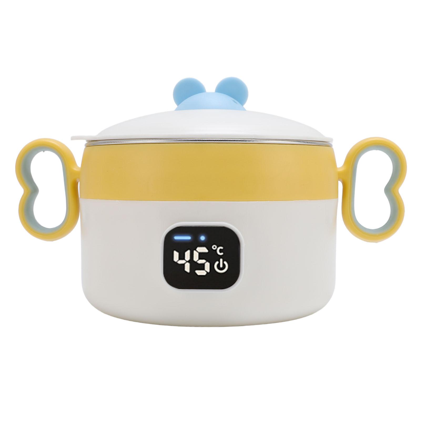 

Изолированная миска-подогреватель для еды 450 мл из нержавеющей стали с автоматической постоянной температурой, перезаряжаемая от USB, электрический подогреваемый ланч-бокс L