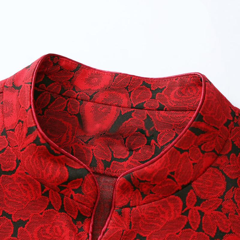 SIFONE Mid-Aged Women's Chinese Style Stand Collar Celebration Set