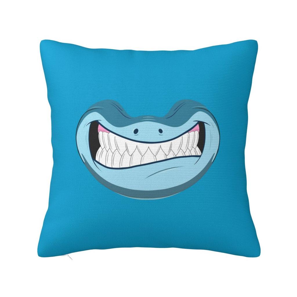 Shark Face Mask Square Pillowcase Cushion Cover Pillow Case Throw Pillow Cover for Home Sofa Living Room