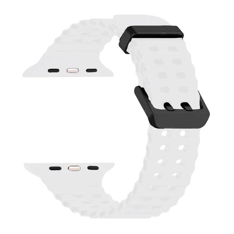 Cinturino in Silicone per Apple Watch Ultra 2 49mm 46 45 44 42mm 38mm 41mm 40mm Cinturino Sportivo per IWatch Serie 9 8 7 6 SE 5 4 3 2 Correa