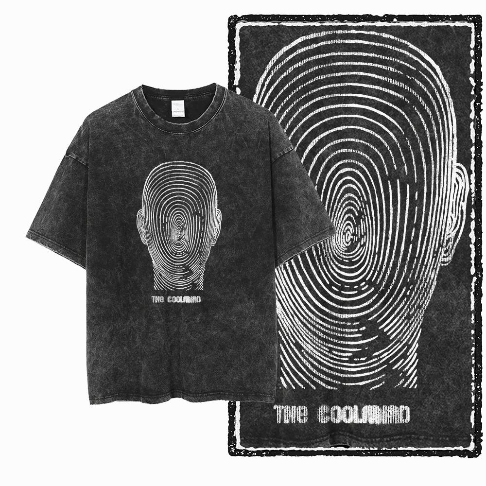 G Acid Washed Black Cotton Unisexs Streetwear COOLMIND Graphic Tshirt Big Size Cool Oneck Unisexs Tee Tshirt