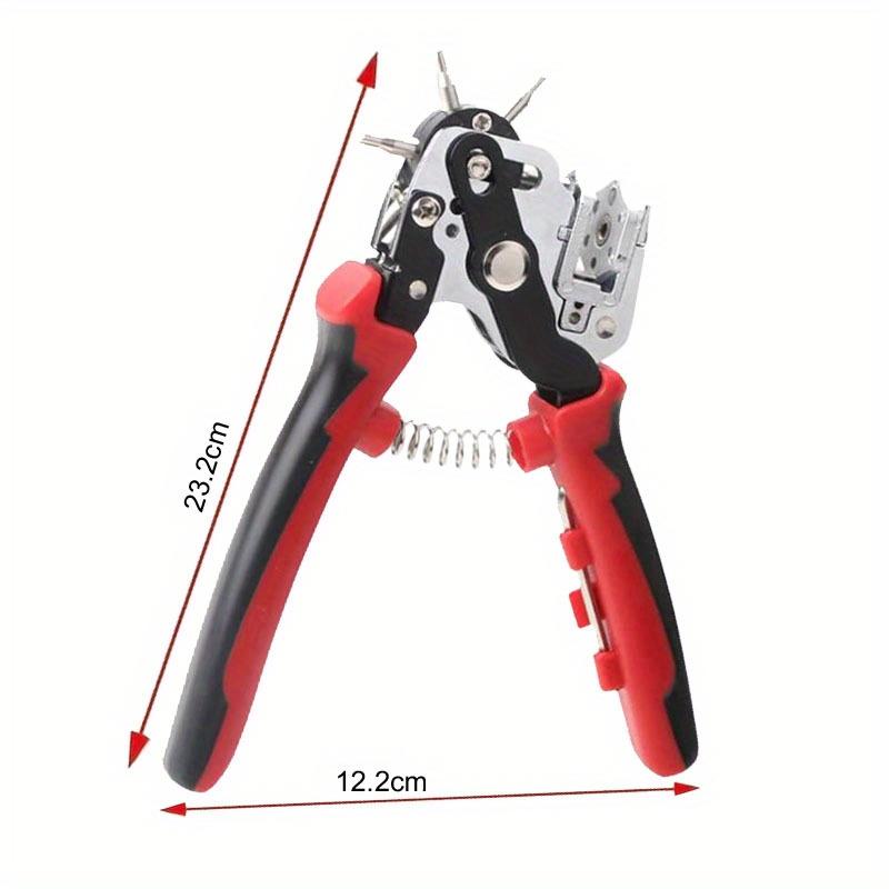 Leather Hole Punch Pliers for DIY Crafts/Belts/Watch Straps/Thin-Iron-Sheets/Paper-Cards Heavy Duty
