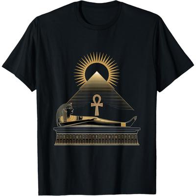 Grafika ze Starożytnego Egiptu Faraonów Piramidy Starożytny Egipski T-shirt