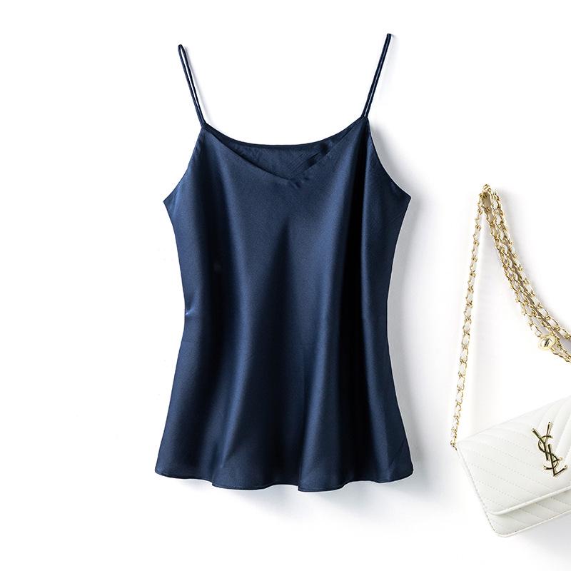 Summer 2025 Double Layer Silk Camisole Women’s Mulberry Bandeau Vest