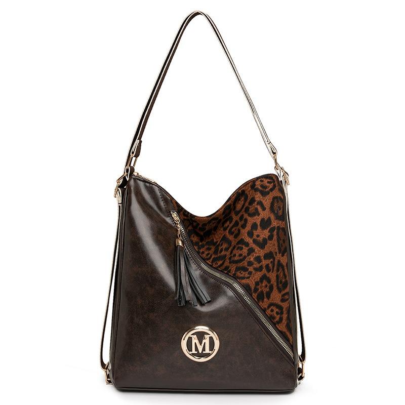 Women's bag new fashion casual solid color large-capacity commuting double shoulder back single shoulder handbag