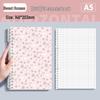 Fresh Floral B5 Loose-Leaf Notebook: Stylish for Instagram, Comfortable Design, Ideal for Students, Simple Spiral Binding.