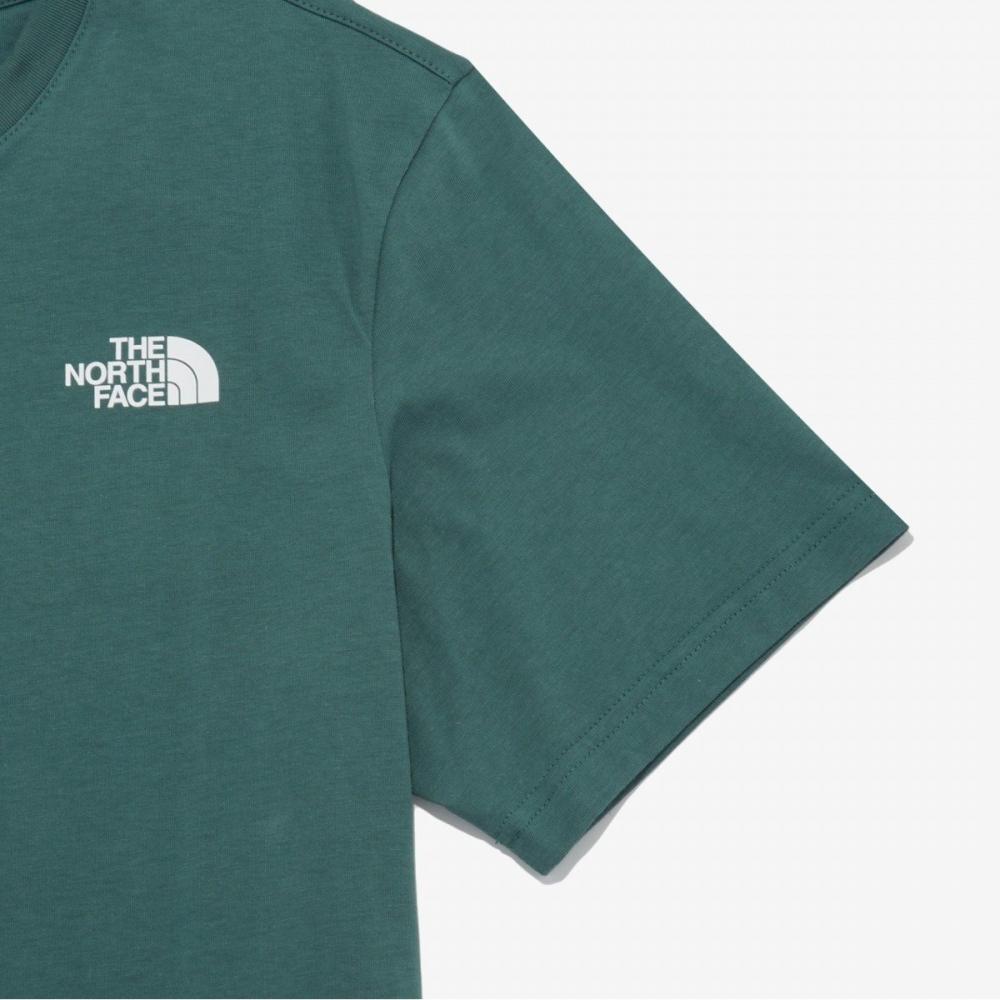 [norTh Face Official] NT7uq50d CoTTon Basic ShorT Sleeve T shirT 4 Green Bay