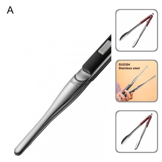 Modern Nonslip Cooking Tongs Easy to Operate Food Grade Kitchen Tongs