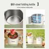 Wanlida Portable Foldable Stainless Steel Electric Travel Kettle 