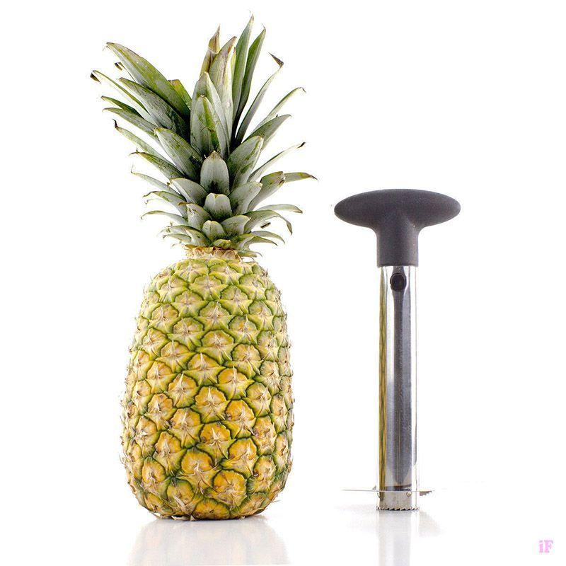 Pineapple Slicer Corer Cutter Easy Kitchen Gadget Stainless Steel Fruit Peeler