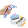 Cat Comb, One-click Press To Clean Cat Hair, Thin Comb, Pet Hair Removal Comb, Floating Hair Removal Comb, Hair Scraping Brush