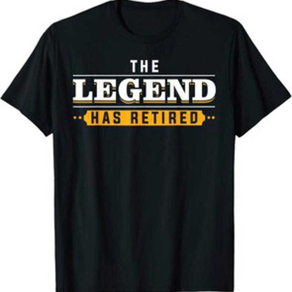 The Legend Has Retired 2026 Retirement T Shirt Vintage Washed Breathable Homme Top For Everyday Wear Stretched Graphic Slightly