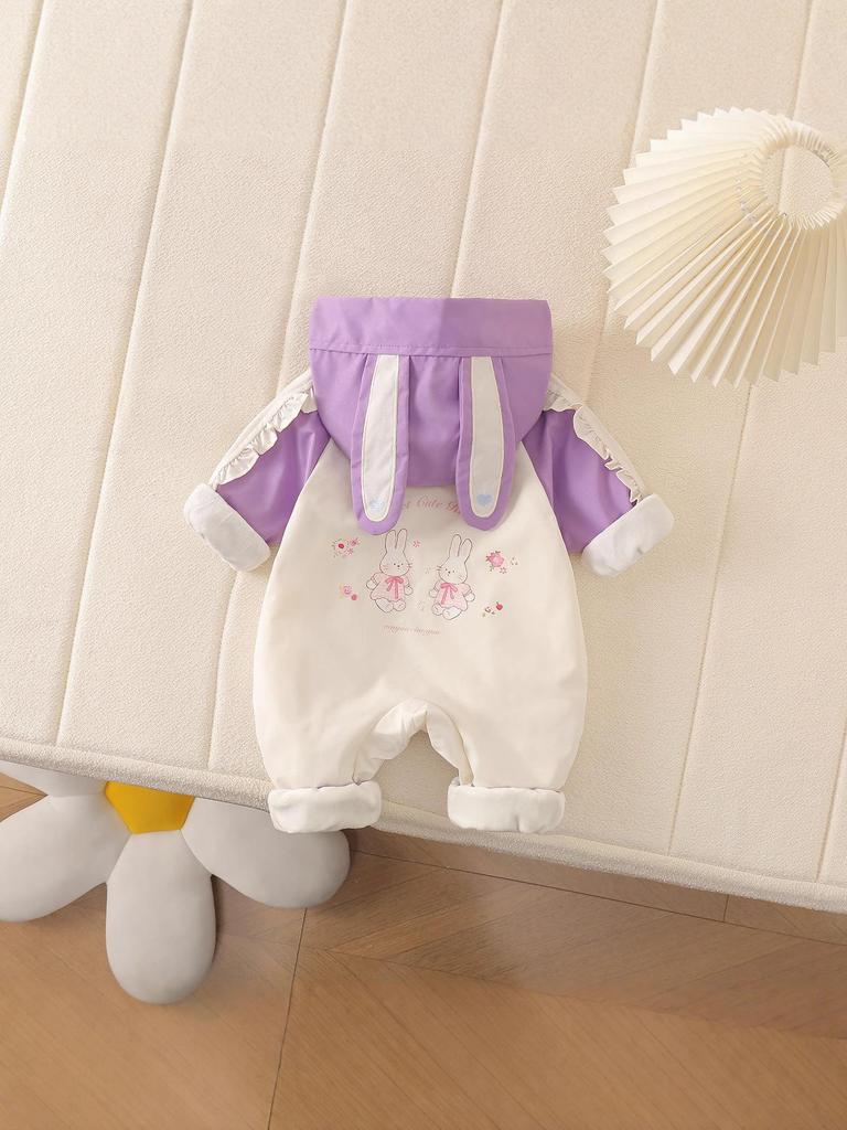 Herbst/Winter Samt Baby Jumpsuit - Niedliches und gemütliches Krabbeloutfit für Säuglinge