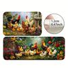 1Pcs Anti Fatigue Kitchen Rugs,  Rooster Print Waterproof Non-Slip Thick Cushioned Kitchen Mat Heavy Duty Comfort Standing Mat for Kitchen
