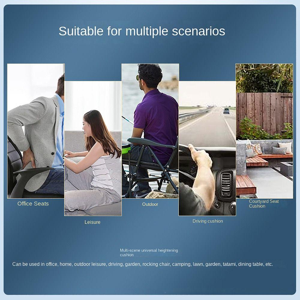 Universal Soft Car Seat Cushion Portable Heightening Pad For Auto Home Office Outdoor Travel Multi Scene Comfort Seat Cushion