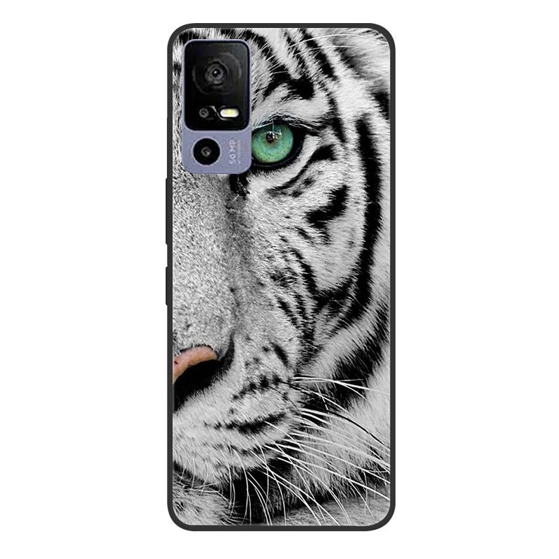 For TCL 40R 5G T771A Case Painted Soft Black Silicone Bumper Phone Cover for TCL 40 R 5G 6.6" Case TCL40R 40R Etui Coque Fundas