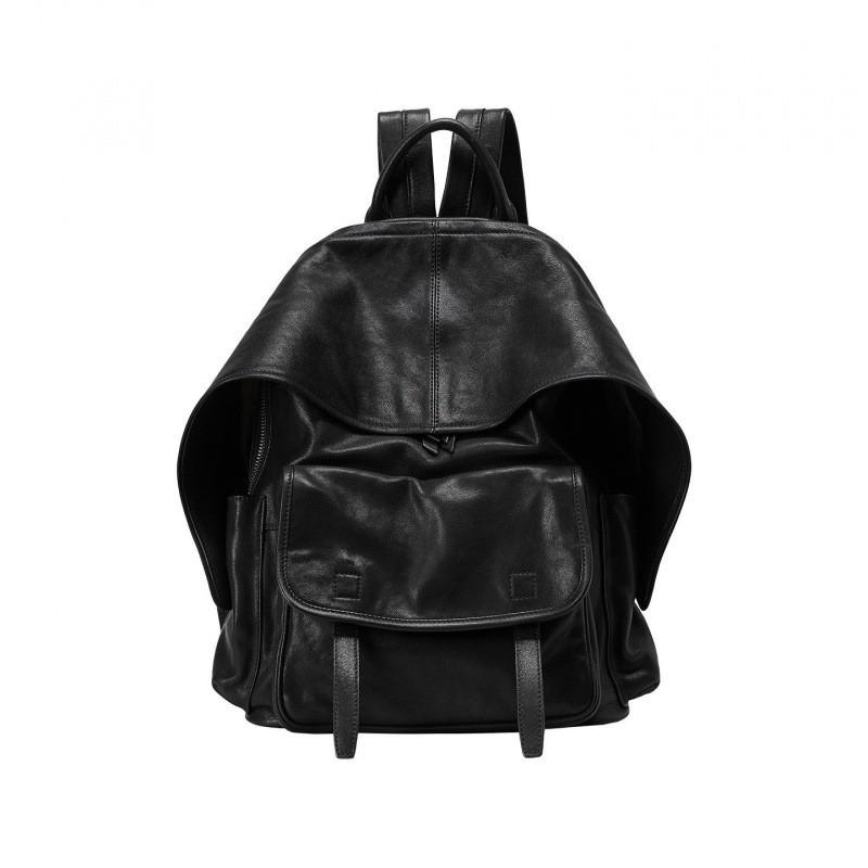 Genuine Leather Backpack Men Women Vintage
