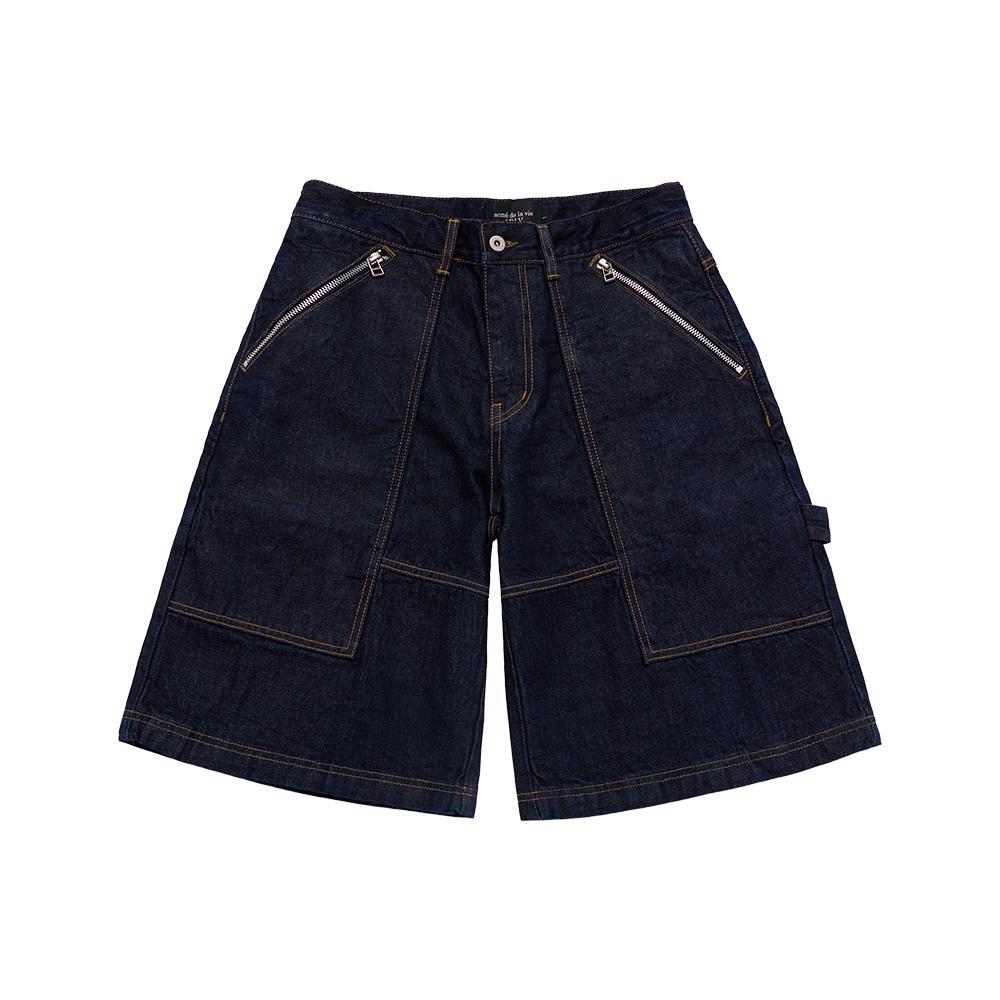 ACME DE LA VIE Zipper Detail Denim Short Pants (2Color)