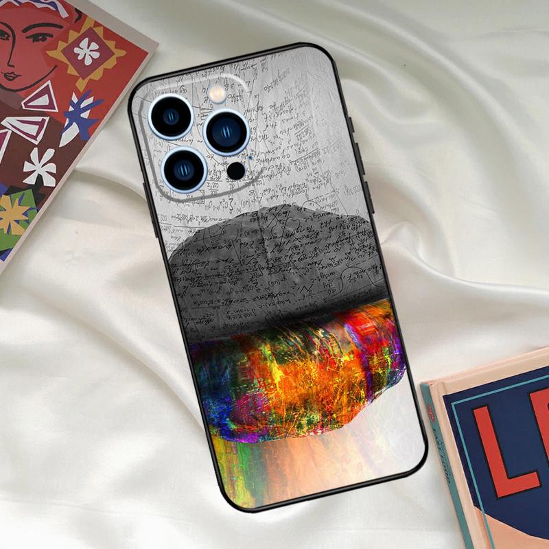 Brain Art Phone Case For iPhone 16 14 13 12 11 15 17 Pro Max 15 16 Plus 13 Mini 16e 17 Air Funda Cover