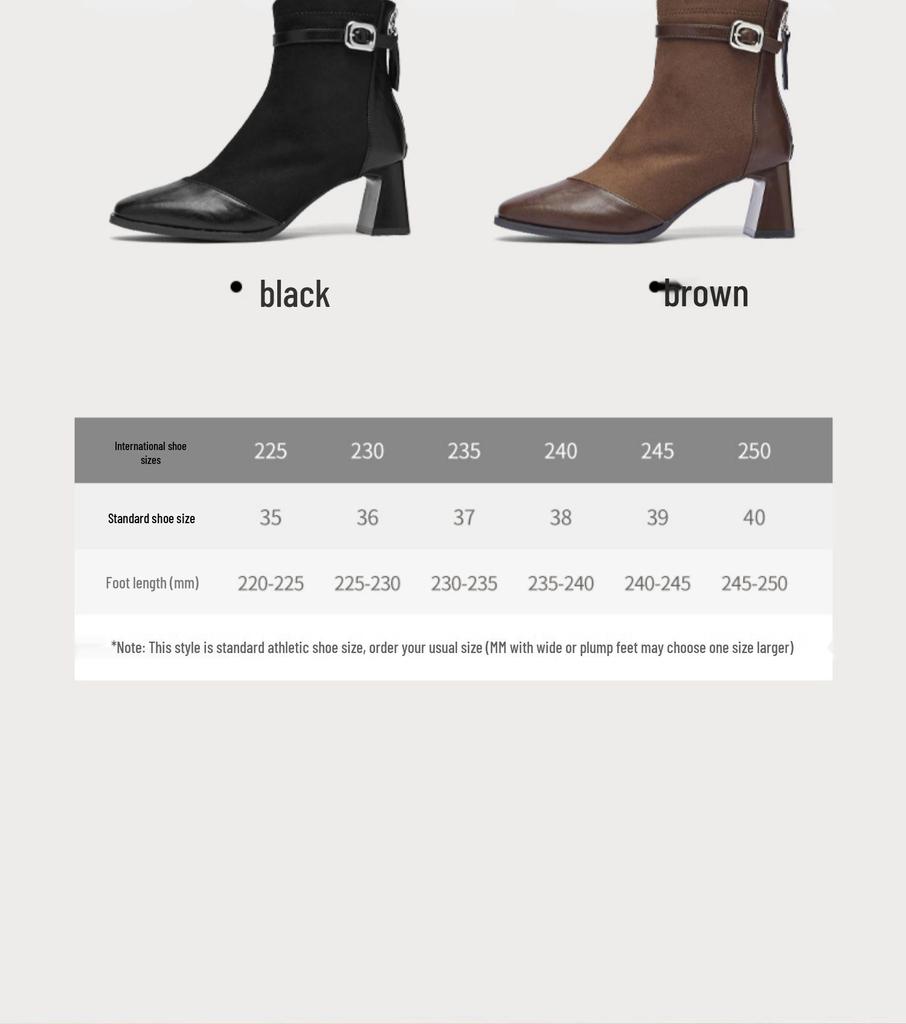 Augusden Women's Vintage Pointed Toe Chelsea Ankle Boots, Autumn 2025 Collection