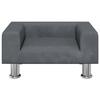 VidaXL Lit pour chien gris foncé 50x40x26,5 cm velours 171927