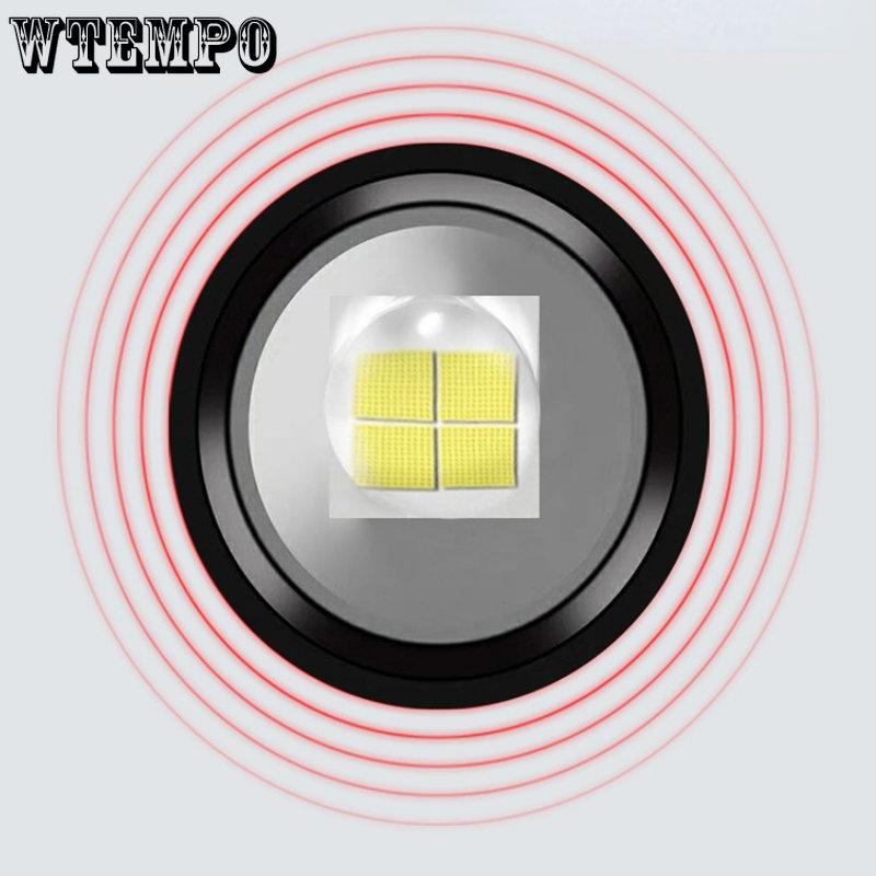 P50 Strong Light Flashlight LED Distant Light Multi-functional Telescopic Outdoor USB Rechargeable Lighting Flashlight