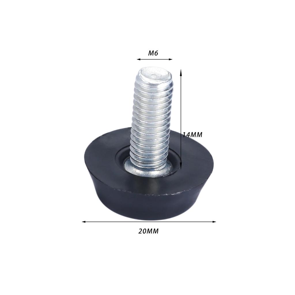 10 Pcs/lot Home Metal Adjustable M6 M8 Threaded Stem Furniture Table Desk Glide Leg Leveler Leveling Foot Adjuster Pad Screw On
