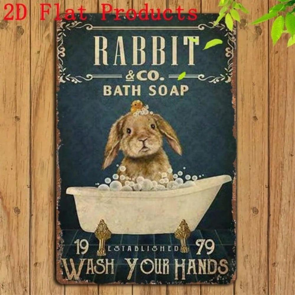 Retro Rectangular Tin Sign 20x30cm Vintage Metal Plaque for Home Garden Wall Decor
