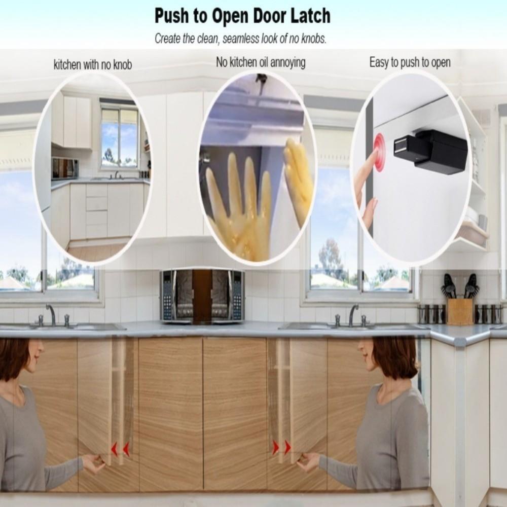 4pcs Push To Open Magnet Cabinet Catch Press Snap Cabinet Door Rebounder DIY Supplies