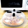 Splatter Cover Convenient Magnetic PP All-purpose Heat-resistant Plate Food Guard Lid for Kitchen