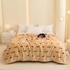 High Quality Warm Floral Printed Blanket Cozy Double-Layer Thick Sofa Blanket for Home Flannel Bed Sheets for Autumn and Winter