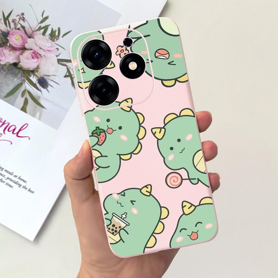For Tecno Spark 10 Pro 10C Spark 9 Pro 9T Spark 8C Spark 7 Phone Case Black Sky Moon Night Stylish Bumper Shell Liquid Silicone