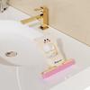 Mini Foldable Desktop Mop Cat Pattern Small Mop with Self-Wringing System Wet/Dry Cleaning Tool Tabletop Mop