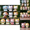 10pcs Creative Animal Design Hello Kitty Pen Cap Set For Desk Decor And Gift