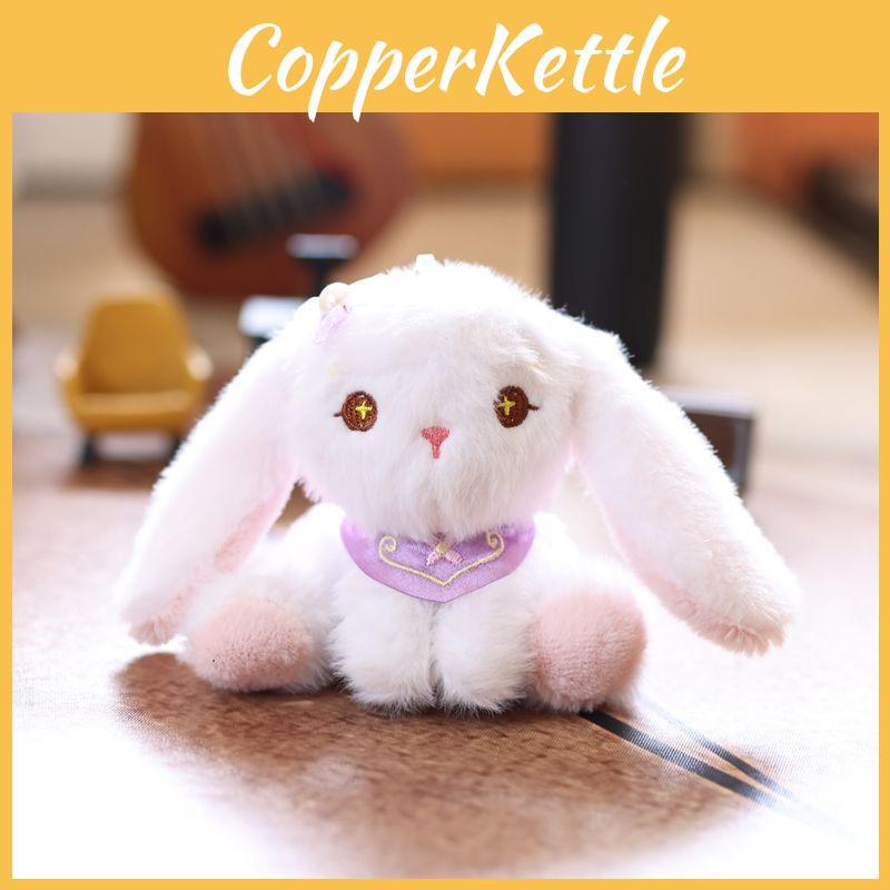 Little White Rabbit Plush Keychain Ultra Soft Stuffed Animal Gift For Teens Kids