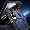 Armored Case for Samsung Galaxy Z Fold 8, with Stand and Hinge Cover, for MagSafe, Blue