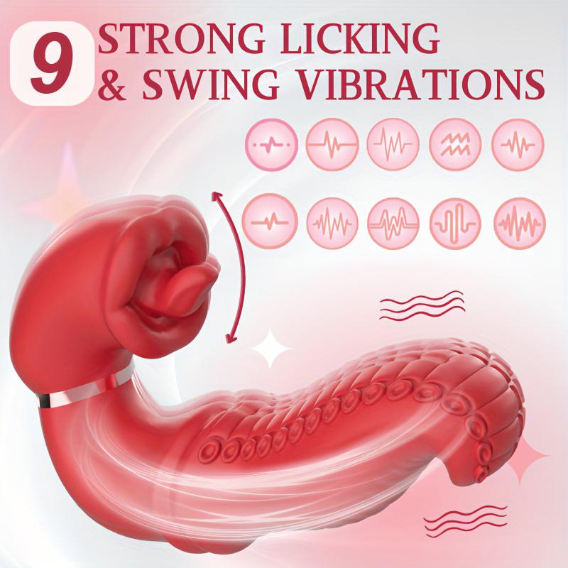 Sex Toys Vibrator Tongue Toy for Women Thrusting Vibrators Dildo Rose Sex Toy G-spot Clit Stimulator Female Adult Toys