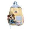Schoolbag cute cartoon puppy doll backpack contrasting colors soft cute kindergarten schoolbag light children travel small backpack women