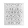 A-Z English Letter Resin Mold Mini 0-9 Number Silicone Molds for Jewelry Making