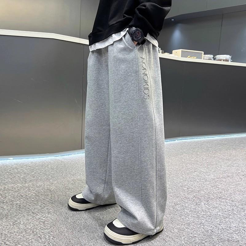 Ropa para niños: Pantalones para Niños – Novedades: Pantalones de chándal casuales de pierna ancha para niños mayores – Estilos de primavera/otoño – Pantalones de otoño para niños